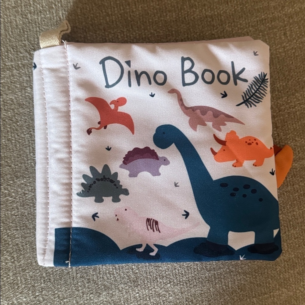 Richgv Soft Baby Book Crinkle Pages Dinosaur Tails Touch and Feel - Picture 2 of 5
